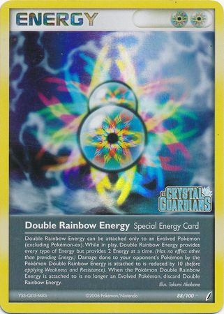 Double Rainbow Energy (88/100) (Stamped) [EX: Crystal Guardians] | L.A. Mood Comics and Games