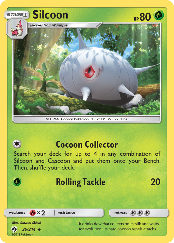 Silcoon (25/214) [Sun & Moon: Lost Thunder] | L.A. Mood Comics and Games