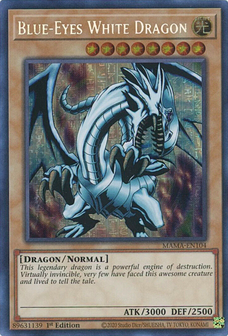 Blue-Eyes White Dragon [MAMA-EN104] Ultra Pharaoh's Rare | L.A. Mood Comics and Games