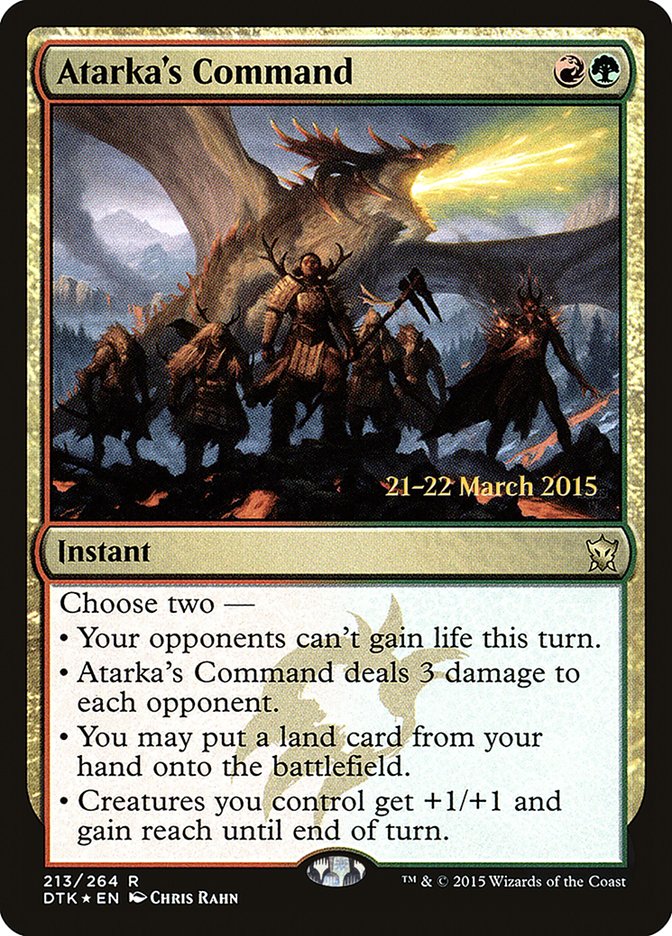 Atarka's Command [Dragons of Tarkir Prerelease Promos] | L.A. Mood Comics and Games