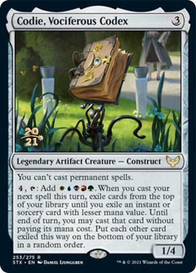Codie, Vociferous Codex [Strixhaven: School of Mages Prerelease Promos] | L.A. Mood Comics and Games