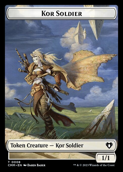 Elemental (0024) // Kor Soldier Double-Sided Token [Commander Masters Tokens] | L.A. Mood Comics and Games