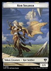 Treasure // Kor Soldier Double-Sided Token [Commander Masters Tokens] | L.A. Mood Comics and Games