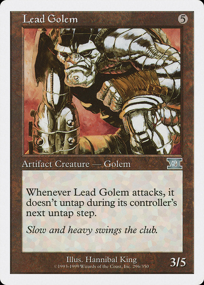 Lead Golem [Classic Sixth Edition] | L.A. Mood Comics and Games