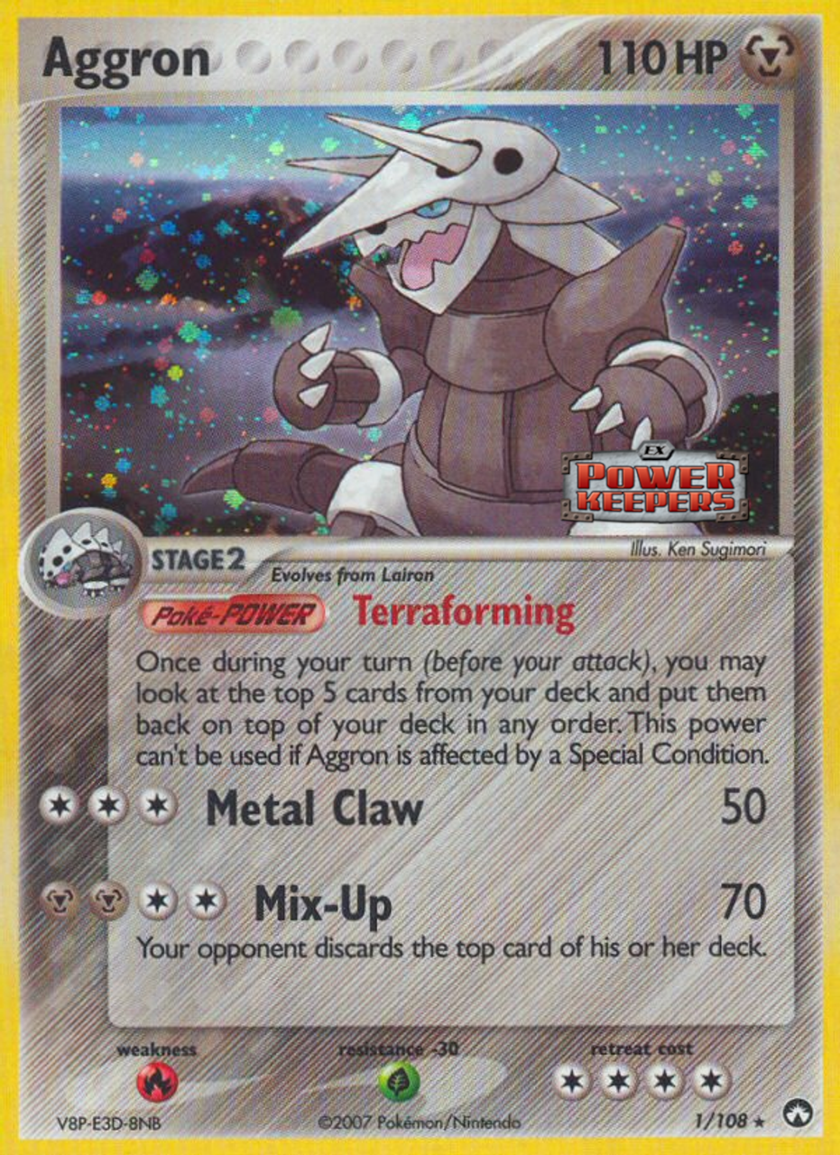 Aggron (1/108) (Stamped) [EX: Power Keepers] | L.A. Mood Comics and Games