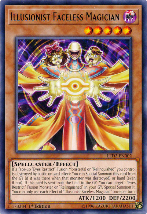 Illusionist Faceless Magician [LED2-EN002] Rare | L.A. Mood Comics and Games