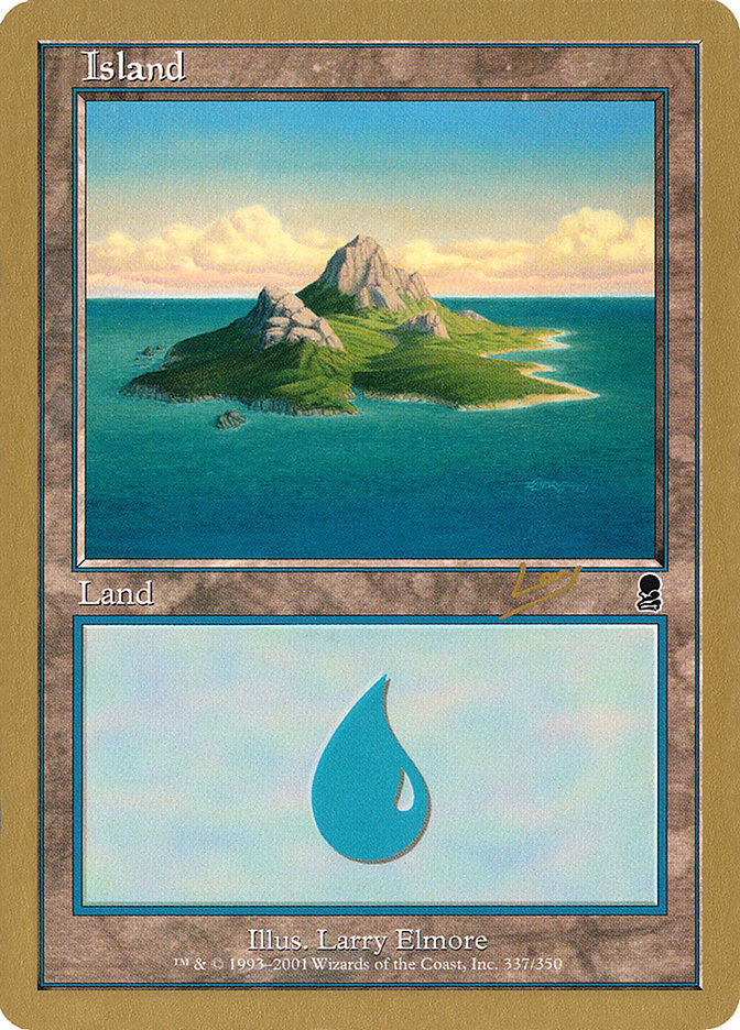 Island (rl337) (Raphael Levy) [World Championship Decks 2002] | L.A. Mood Comics and Games