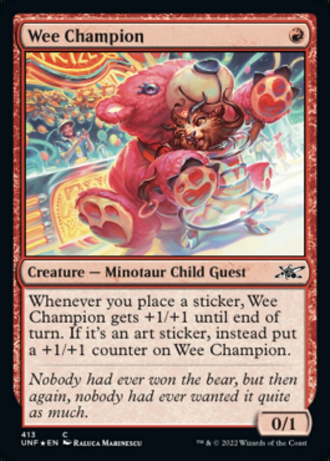 Wee Champion (Galaxy Foil) [Unfinity] | L.A. Mood Comics and Games