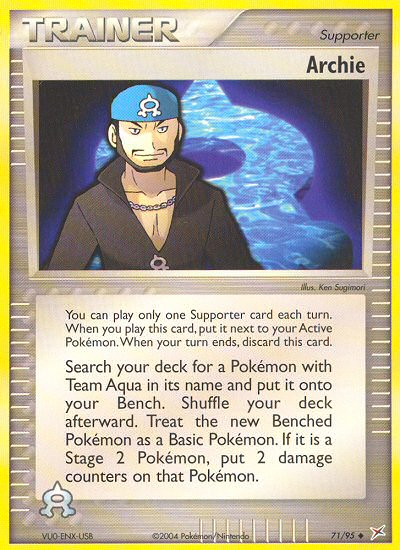 Archie (71/95) [EX: Team Magma vs Team Aqua] | L.A. Mood Comics and Games