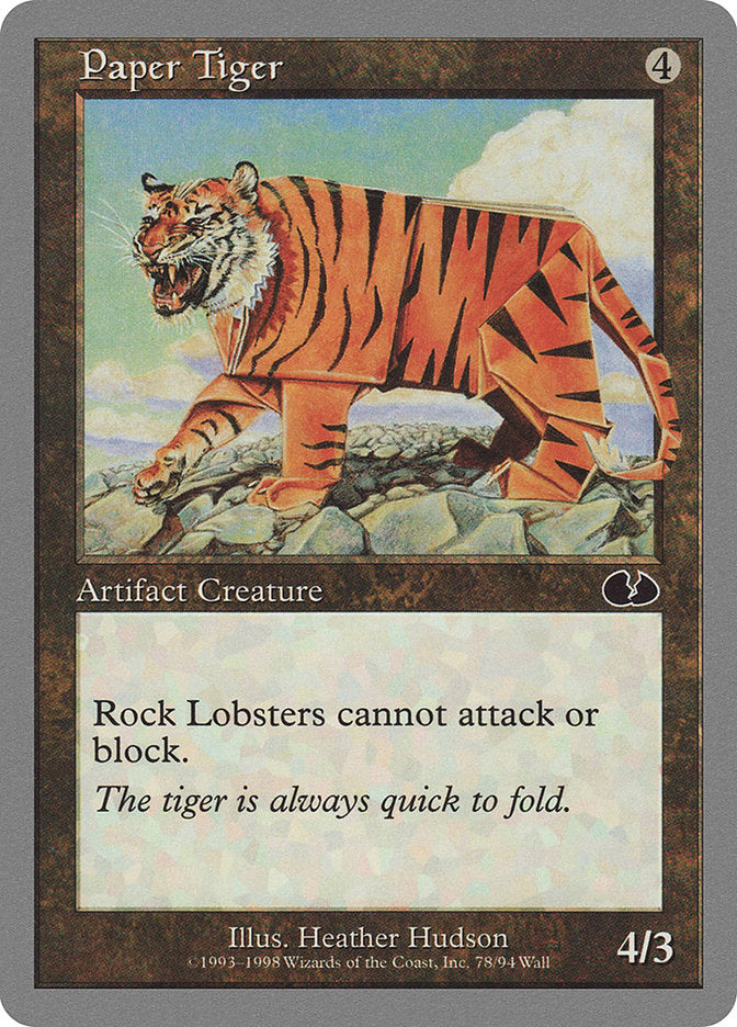 Paper Tiger [Unglued] | L.A. Mood Comics and Games