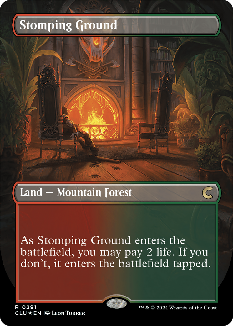 Stomping Ground (Borderless) [Ravnica: Clue Edition] | L.A. Mood Comics and Games