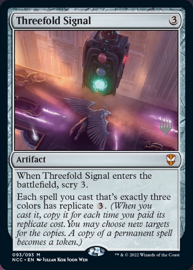 Threefold Signal (Promo Pack) [Streets of New Capenna Commander Promos] | L.A. Mood Comics and Games