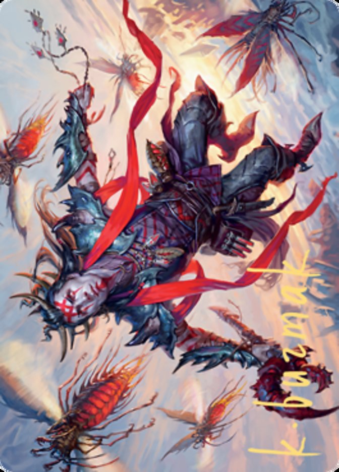 Scion of the Swarm Art Card (Gold-Stamped Signature) [Zendikar Rising Art Series] | L.A. Mood Comics and Games