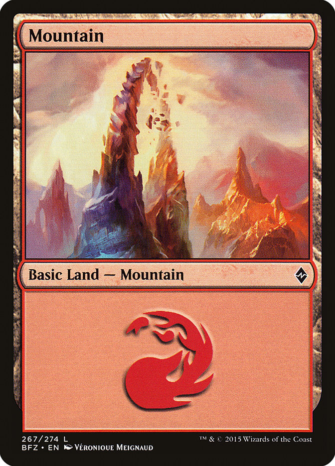 Mountain (267) [Battle for Zendikar] | L.A. Mood Comics and Games