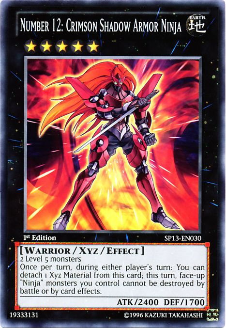 Number 12: Crimson Shadow Armor Ninja [SP13-EN030] Common | L.A. Mood Comics and Games