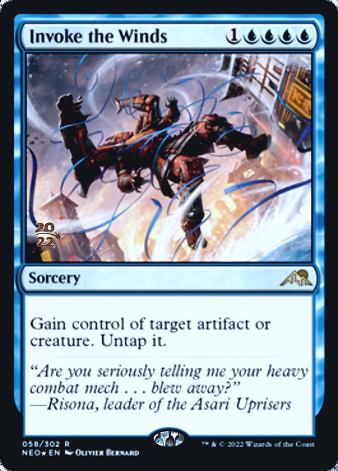 Invoke the Winds [Kamigawa: Neon Dynasty Prerelease Promos] | L.A. Mood Comics and Games