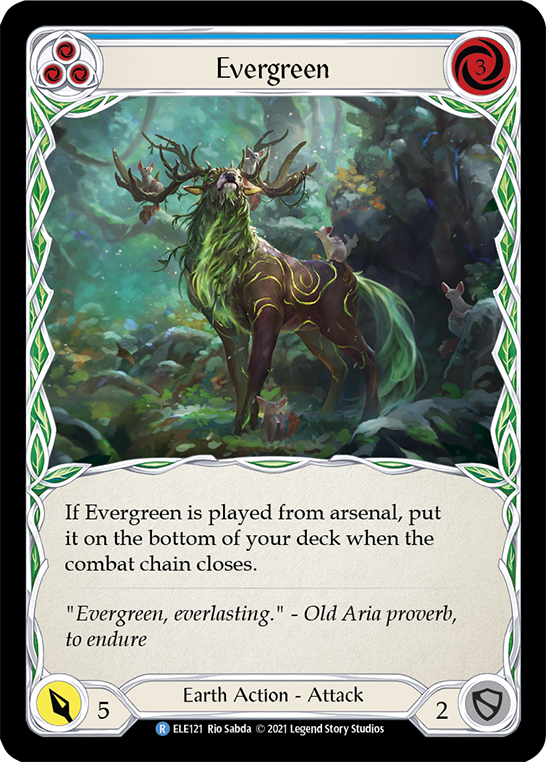 Evergreen (Blue) [ELE121] (Tales of Aria)  1st Edition Normal | L.A. Mood Comics and Games