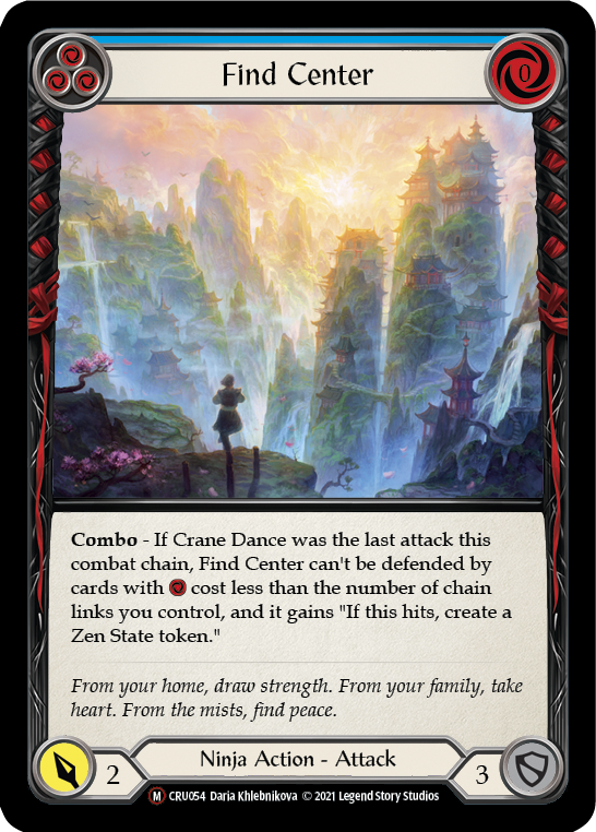 Find Center [U-CRU054] (Crucible of War Unlimited)  Unlimited Rainbow Foil | L.A. Mood Comics and Games