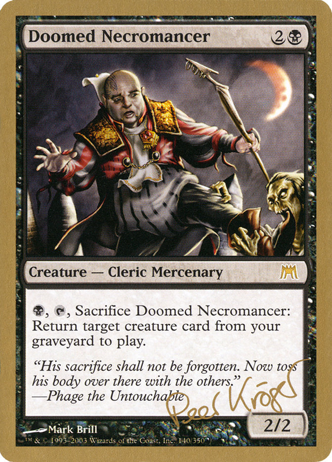 Doomed Necromancer (Peer Kroger) [World Championship Decks 2003] | L.A. Mood Comics and Games