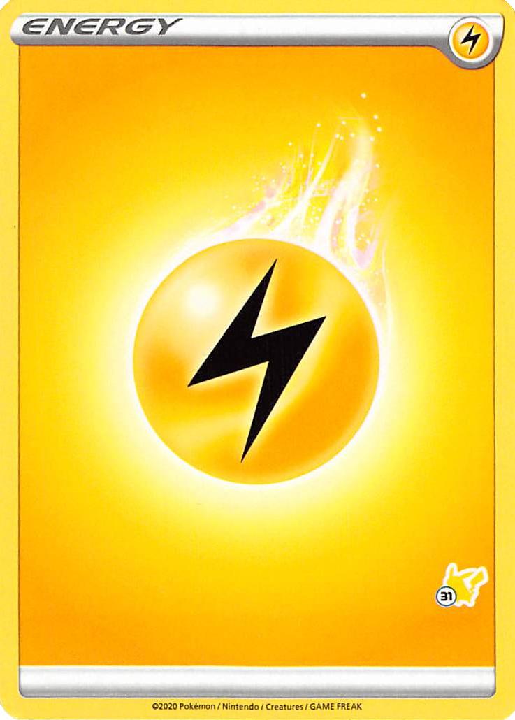 Lightning Energy (Pikachu Stamp #31) [Battle Academy 2022] | L.A. Mood Comics and Games