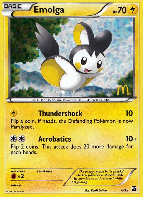 Emolga (6/12) [McDonald's Promos: 2012 Collection] | L.A. Mood Comics and Games