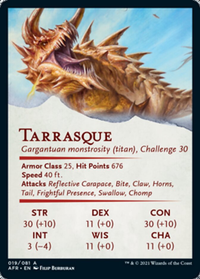 Tarrasque Art Card [Dungeons & Dragons: Adventures in the Forgotten Realms Art Series] | L.A. Mood Comics and Games