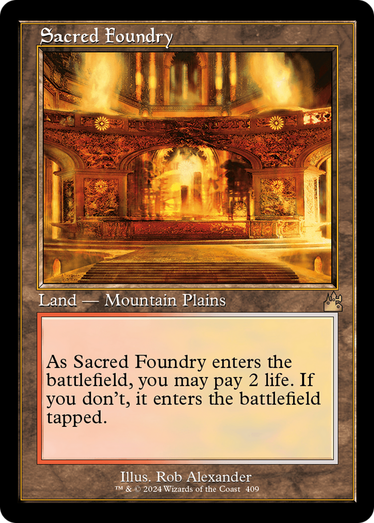 Sacred Foundry (Retro) [Ravnica Remastered] | L.A. Mood Comics and Games