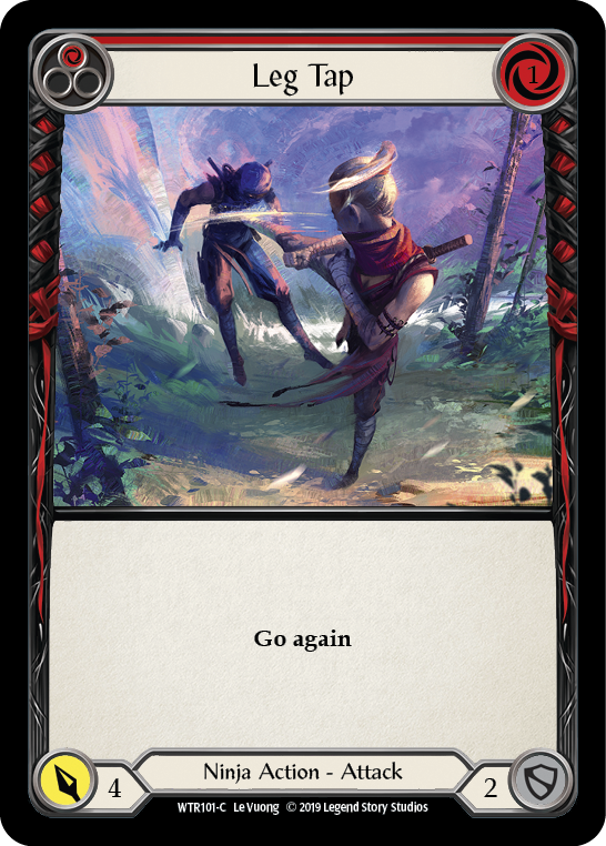 Leg Tap (Red) [WTR101-C] (Welcome to Rathe)  Alpha Print Normal | L.A. Mood Comics and Games