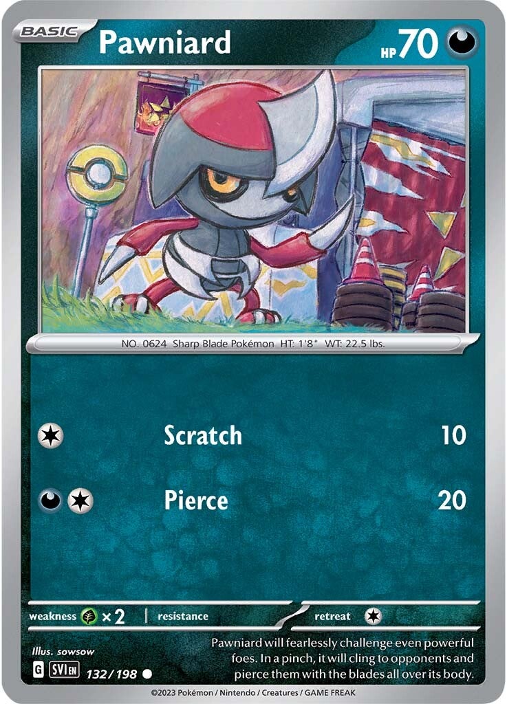 Pawniard (132/198) [Scarlet & Violet: Base Set] | L.A. Mood Comics and Games