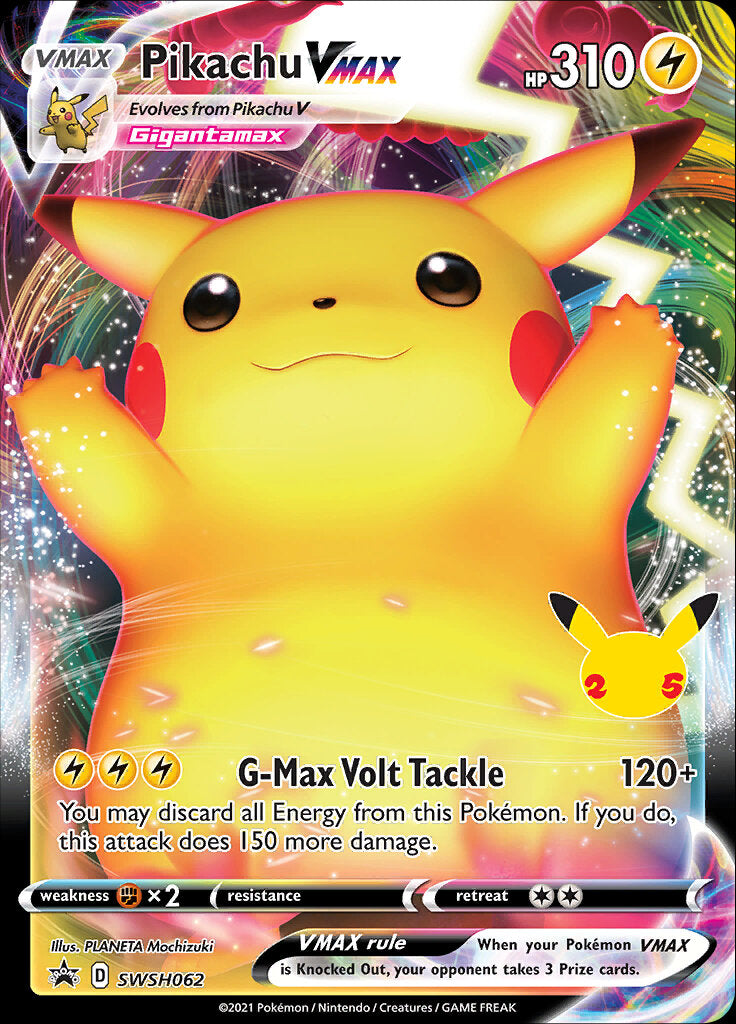 Pikachu VMAX (SWSH062) (Celebrations) [Sword & Shield: Black Star Promos] | L.A. Mood Comics and Games