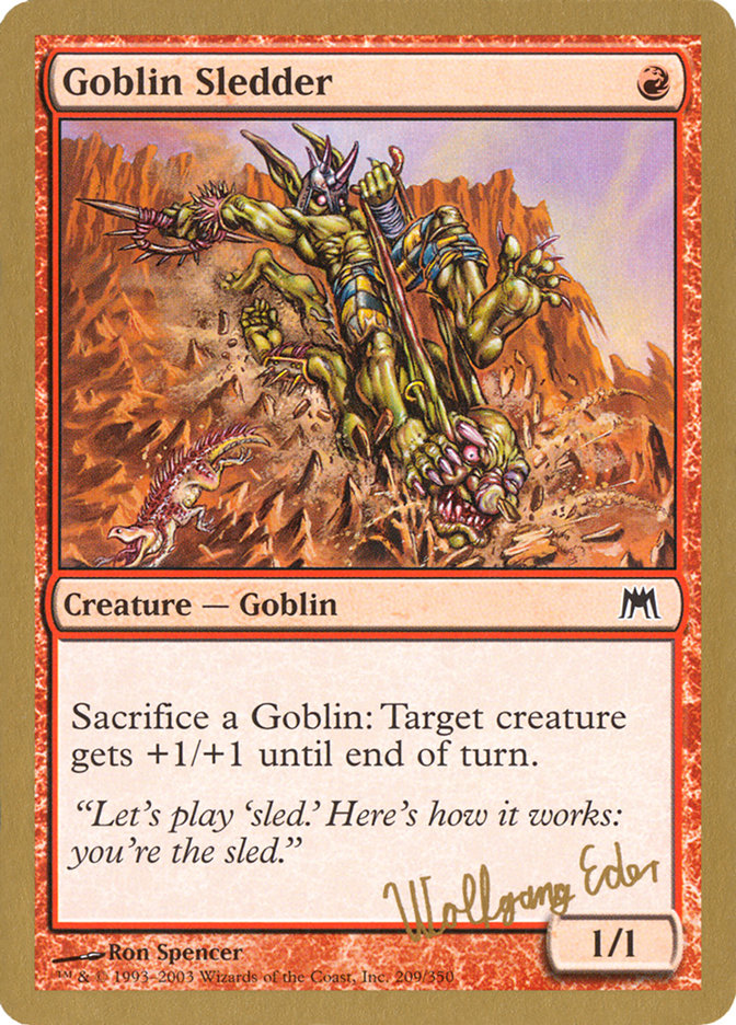 Goblin Sledder (Wolfgang Eder) [World Championship Decks 2003] | L.A. Mood Comics and Games