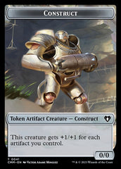 Elemental (0026) // Construct (0041) Double-Sided Token [Commander Masters Tokens] | L.A. Mood Comics and Games
