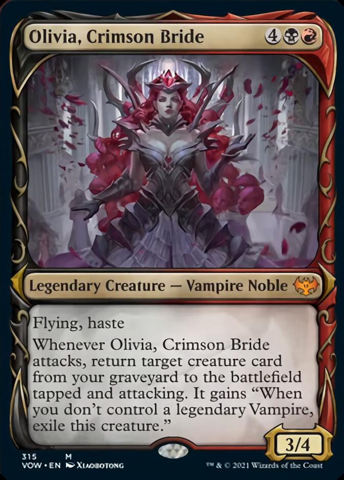 Olivia, Crimson Bride (Showcase Fang Frame) [Innistrad: Crimson Vow] | L.A. Mood Comics and Games
