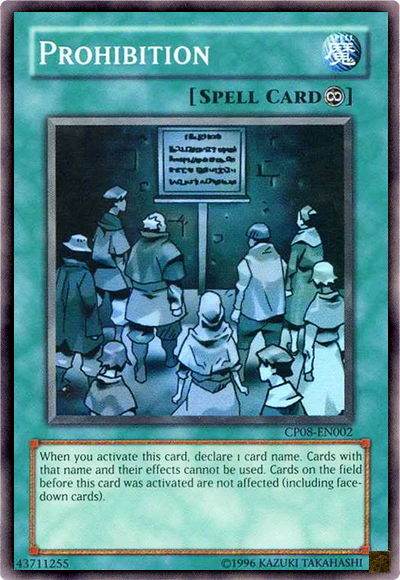 Prohibition [CP08-EN002] Super Rare | L.A. Mood Comics and Games