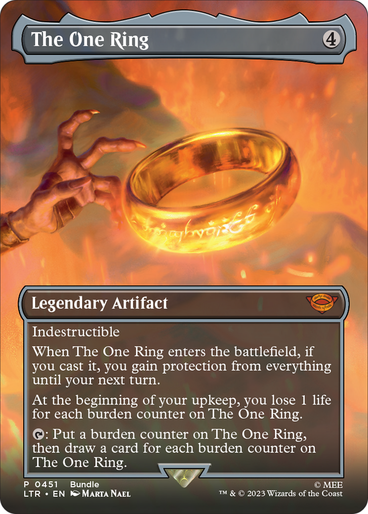 The One Ring (Borderless Alternate Art) [The Lord of the Rings: Tales of Middle-Earth] | L.A. Mood Comics and Games