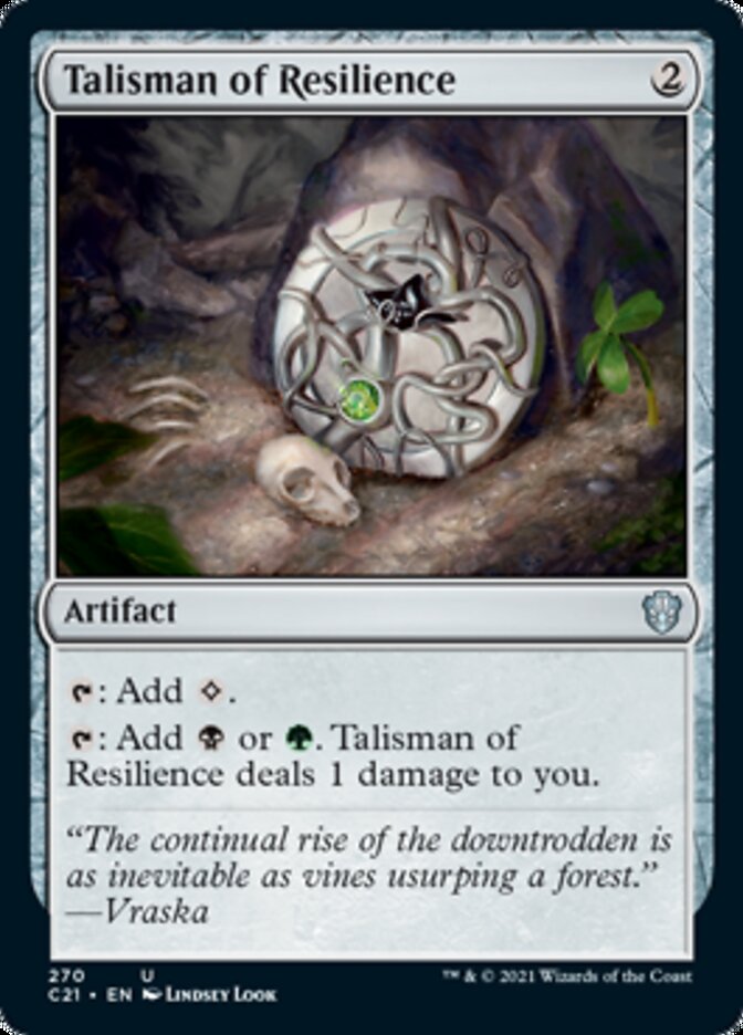 Talisman of Resilience [Commander 2021] | L.A. Mood Comics and Games