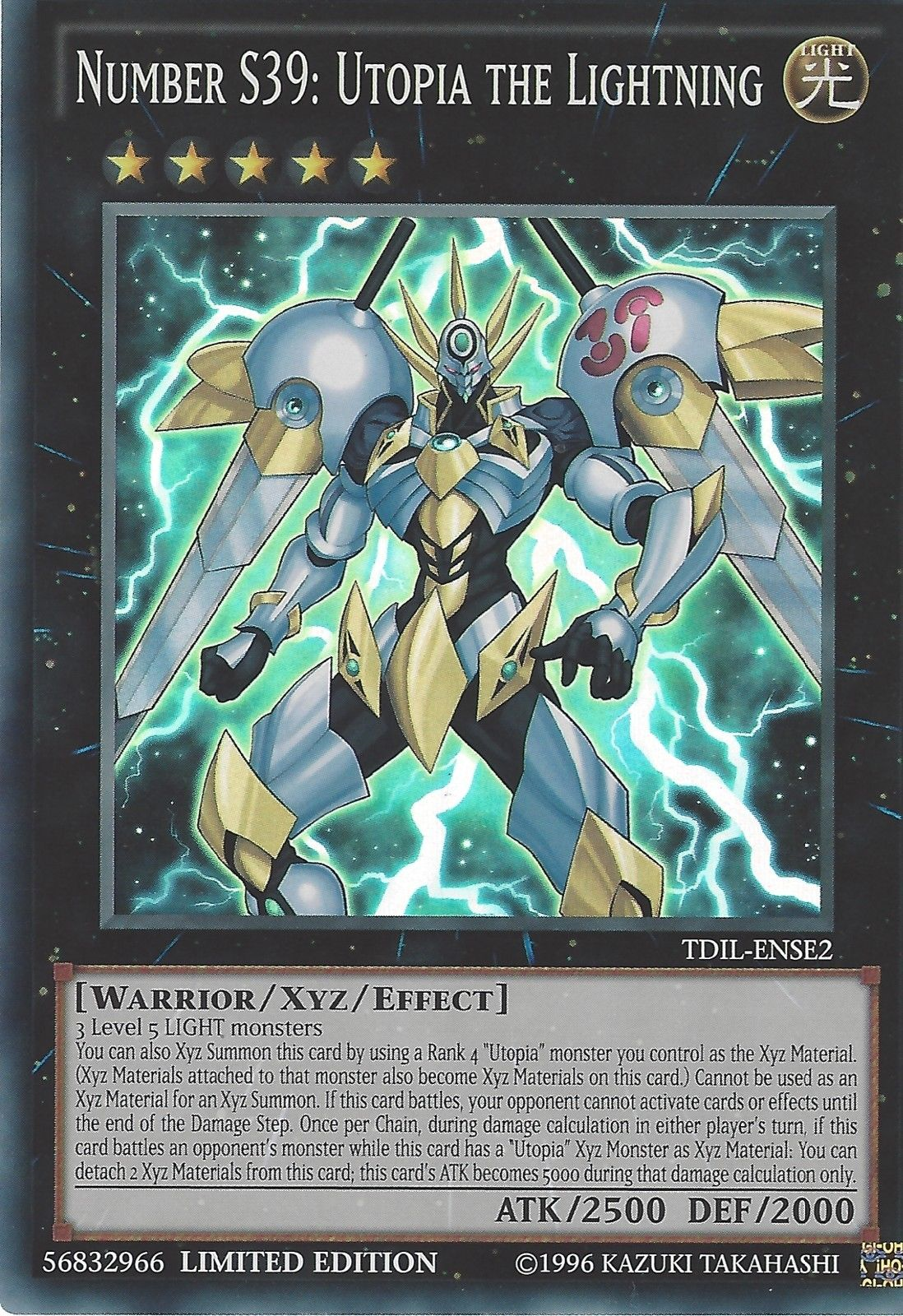 Number S39: Utopia the Lightning [TDIL-ENSE2] Super Rare | L.A. Mood Comics and Games