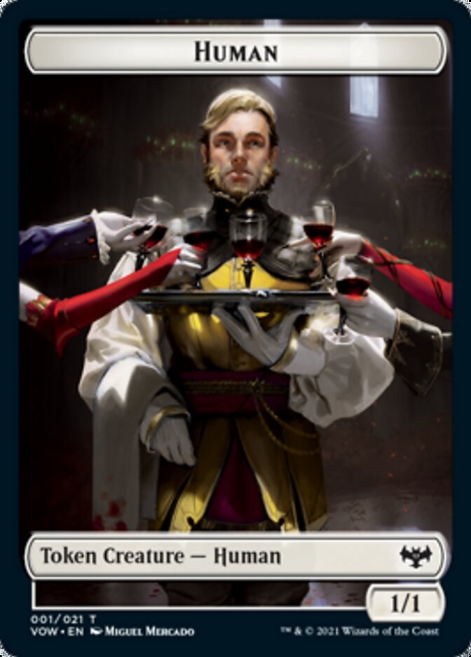 Human (001) // Treasure Double-Sided Token [Innistrad: Crimson Vow Tokens] | L.A. Mood Comics and Games