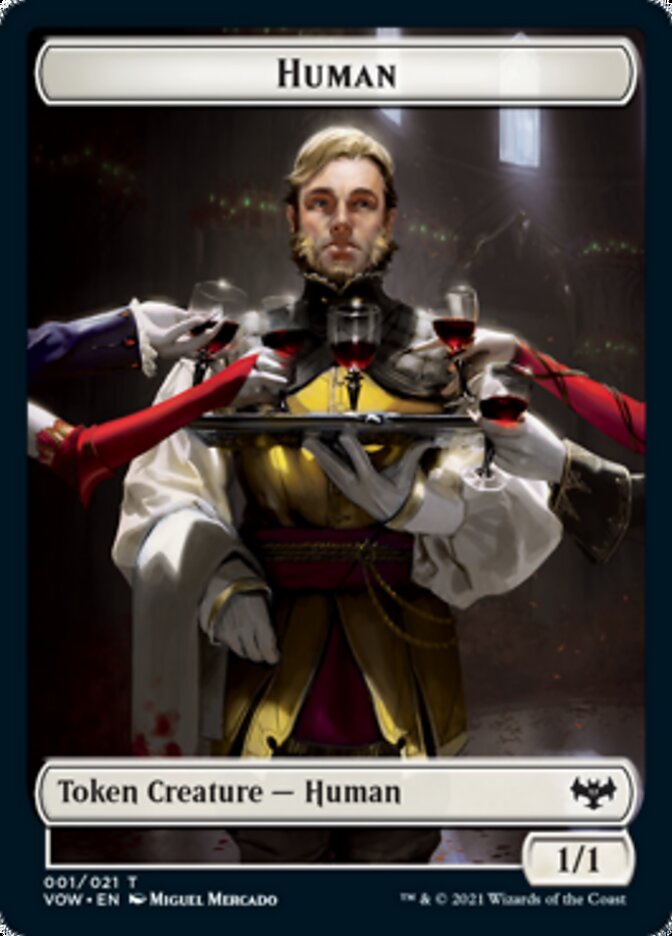 Human (001) // Spirit Cleric Double-Sided Token [Innistrad: Crimson Vow Tokens] | L.A. Mood Comics and Games
