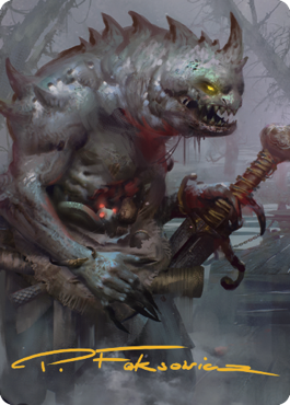 Gray Slaad Art Card (Gold-Stamped Signature) [Commander Legends: Battle for Baldur's Gate Art Series] | L.A. Mood Comics and Games