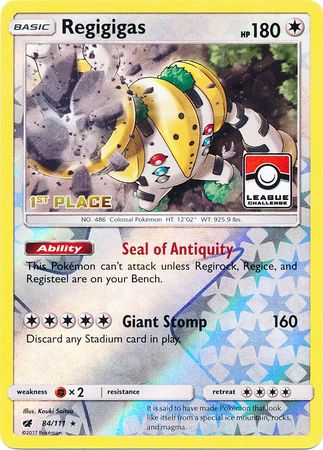 Regigigas (84/111) (League Promo 1st Place) [Sun & Moon: Crimson Invasion] | L.A. Mood Comics and Games