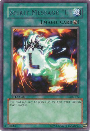 Spirit Message "L" [LON-092] Rare | L.A. Mood Comics and Games