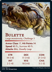 Bulette Art Card (Gold-Stamped Signature) [Dungeons & Dragons: Adventures in the Forgotten Realms Art Series] | L.A. Mood Comics and Games