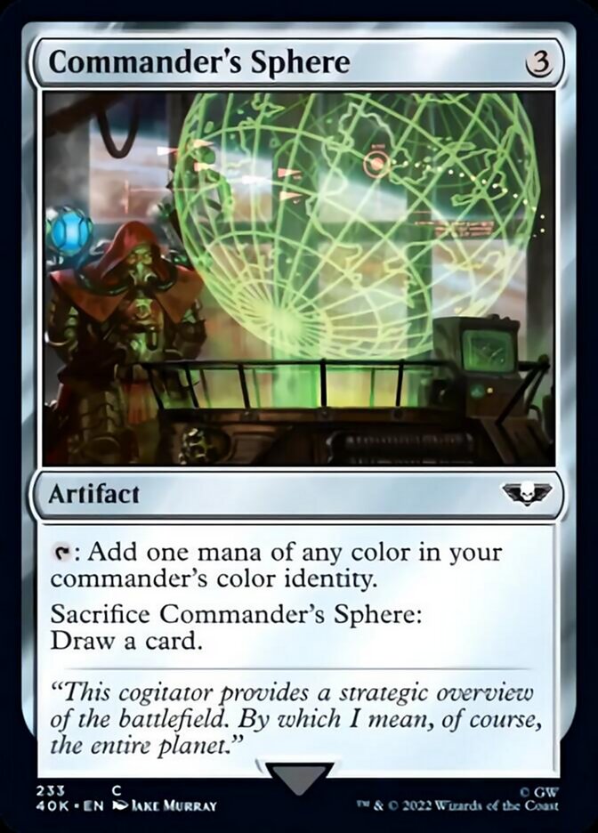 Commander's Sphere (233) (Surge Foil) [Warhammer 40,000] | L.A. Mood Comics and Games