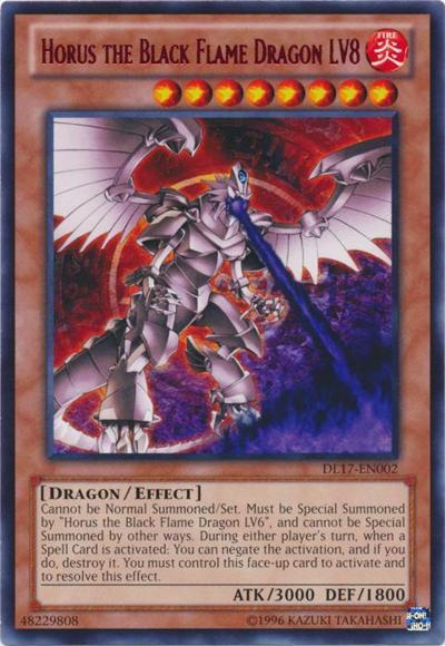 Horus the Black Flame Dragon LV8 (Red) [DL17-EN002] Rare | L.A. Mood Comics and Games