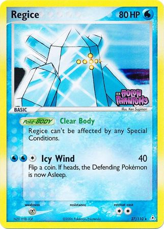 Regice (27/110) (Stamped) [EX: Holon Phantoms] | L.A. Mood Comics and Games
