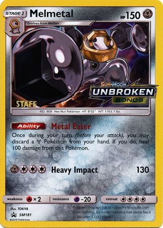 Melmetal (SM181) (Staff Prerelease Promo) [Sun & Moon: Black Star Promos] | L.A. Mood Comics and Games