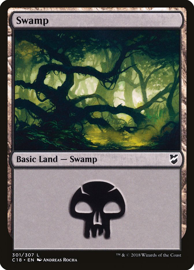 Swamp (301) [Commander 2018] | L.A. Mood Comics and Games