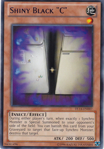 Shiny Black "C" (Blue) [DL14-EN007] Rare | L.A. Mood Comics and Games