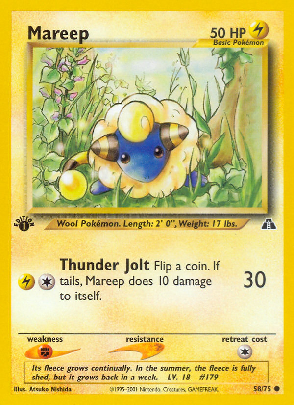 Mareep (58/75) [Neo Discovery 1st Edition] | L.A. Mood Comics and Games